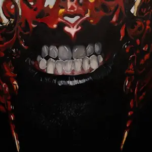 Teeth of God Canvas Print of Original Painting by Angela Schwengler