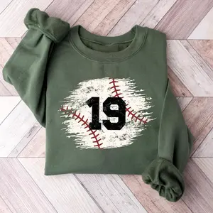 Baseball Team Number T-Shirt/Sweatshirt/Hoodie, School Baseball Jersey Number, Baseball Mascot Shirt, Baseball Mom Shirt with Number, Baseball Game Day
