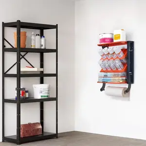 Heavy-Duty Hangable Metal Spray Can Holder, Wall-Mounted Storage Rack, Tool Organizer for Home Garage & Workshop