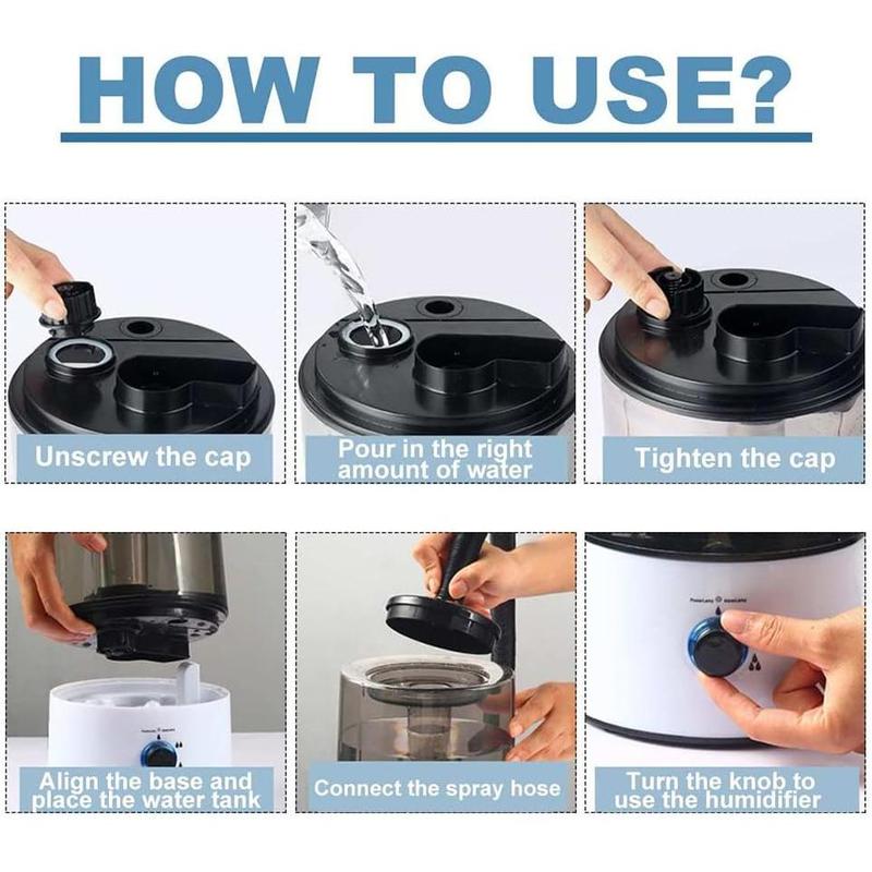 Reptile Humidifier 4L Pet Humidifier Reptile Fogger with Tube, Mist Humidifier for Pet, Humidifier Machine Fogger Humidifier for Reptile Amphibians Herps Snakes Turtles