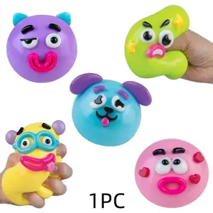 NEW Smushers Squishy - Curiosities Smushers Dog Face Swap Squishy Soft Moldable Cute Slow Rise Relaxing Sensory Fidget Relief Anxiety Stress Fun Desk Accessory for Adults