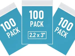 300 PCS Small Plastic Bags, 2.2 x 3 Inch Small Bags, Transparent Jewelry Bag Reclosable, Clear Mini Baggies, Resealable Poly Bag for Pill, Beads, Screws, Packaging Zipper Pouches Travel Organization Pouch