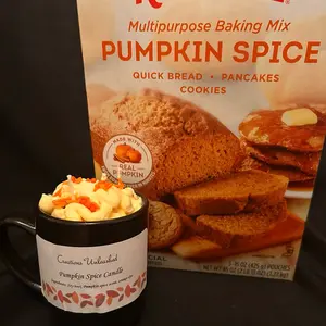 Pumpkin Spice Candle - Festive Home Decor Ornaments