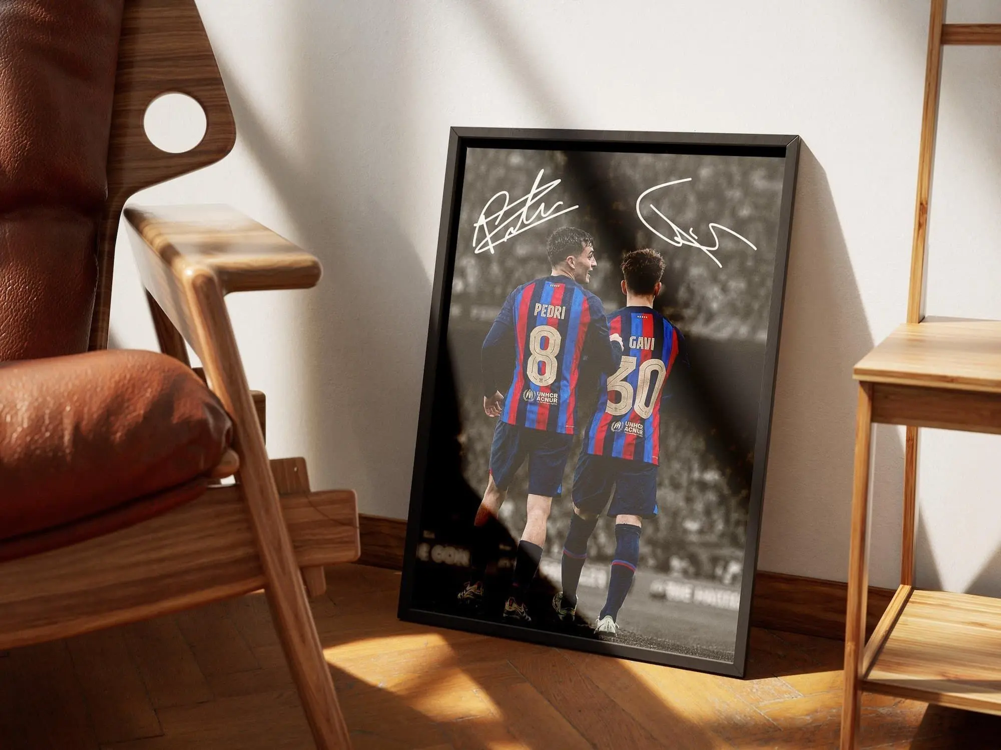 Pedri & Gavi Poster, Signed Football Poster, Gift For Fans ( Unframed - Print Only )