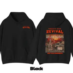 New Release Treaty Oak Revival West Texas Degenerate Hoodie – Country Rock Graphic Hoodies, Western Vintage Cowboy Music Sweatshirt, Retro Band Merch, Perfect Gift for Music Lovers