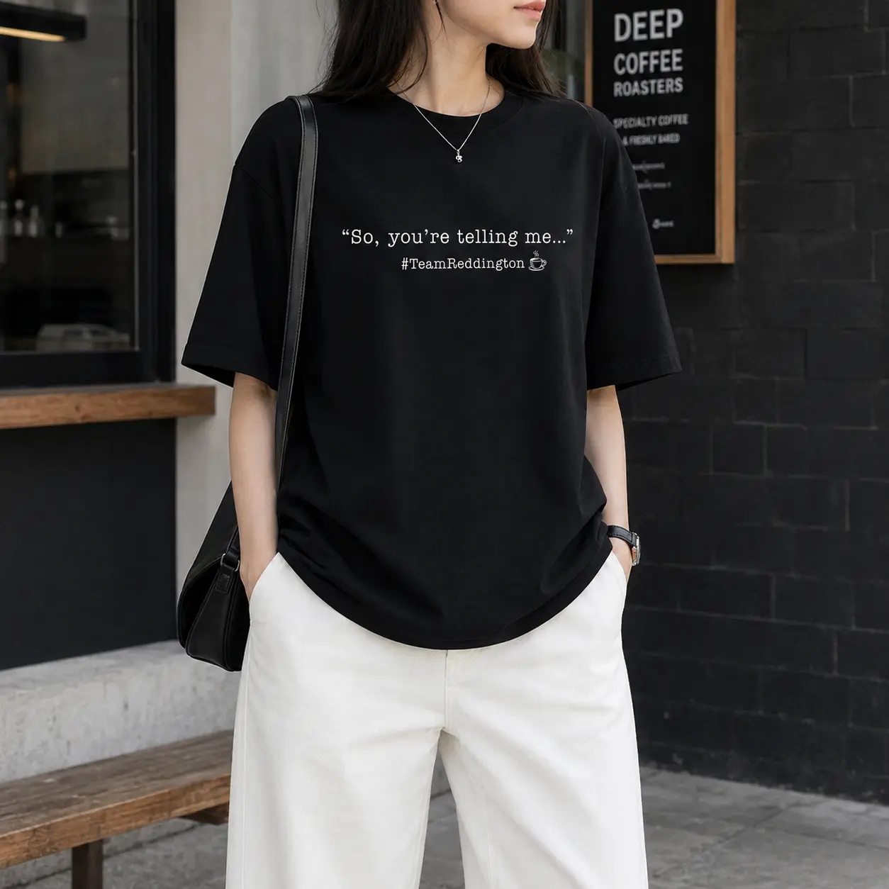 [100% Cotton] So, You're Telling Me T-Shirt, So You're Telling Me Quote Tee, Minimalist Team Reddington Shirt, Coffee Lover Graphic Tee, Funny Fandom Tshirt, Casual Gift for Fans and Friends