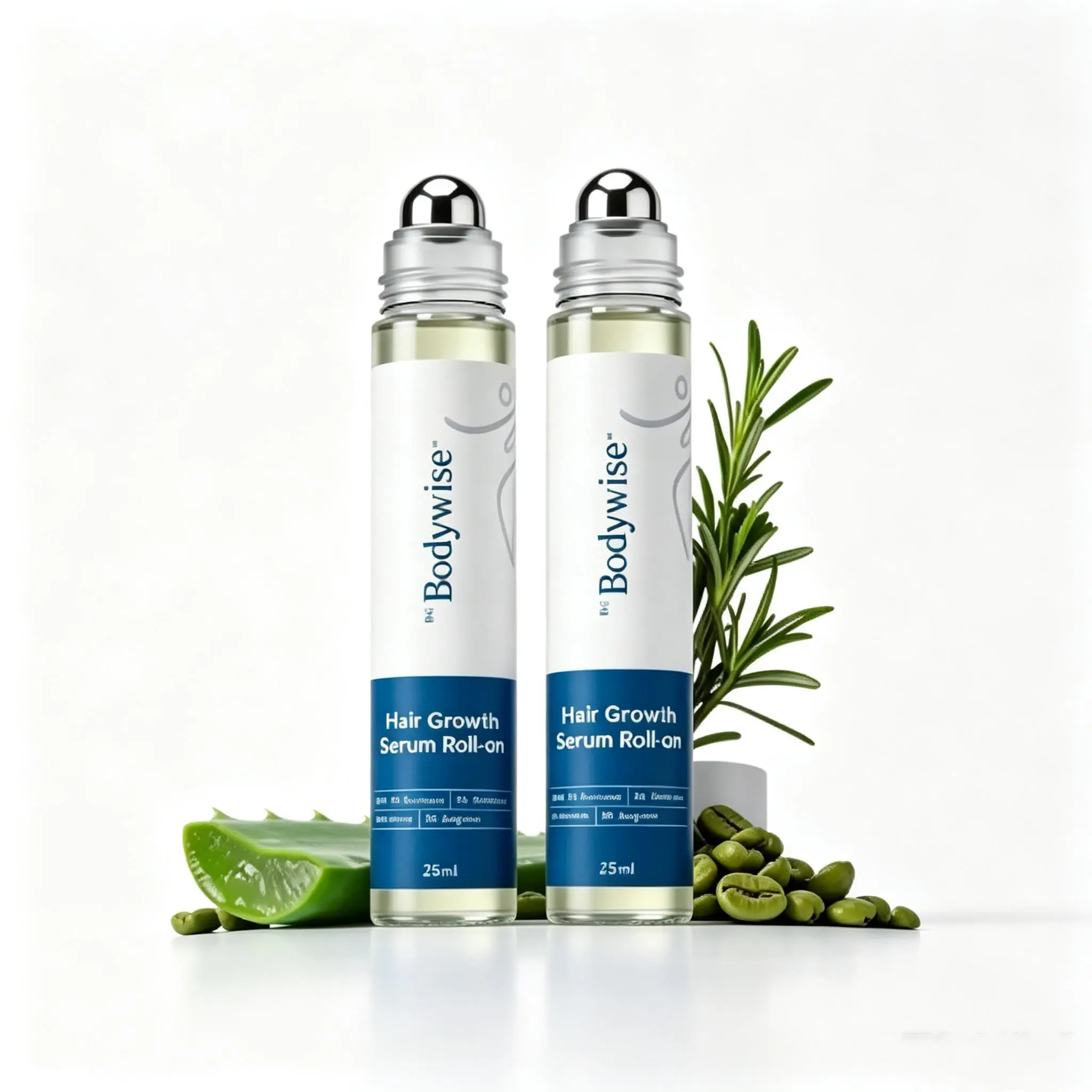 Be Bodywise Advanced Hair Growth Roll-On Serum | 3% Rosemary | 2% Aminexil | 3% Redensy l 2% Anagain | Precision Scalp Applicator | Paraben & Sulphate Free | Non oily and mess free