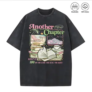 One More Chapter Bookish Shirt, Retro Reading Tshirt, Keep It 100 the Land Seas Skies Shirts, Book Worm Gift