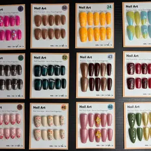 20 Sets of Press on Nails Randomly Selected Styles Colors Shapes and Patterns Assorted Pack Bundle Perfect for Diverse Selection