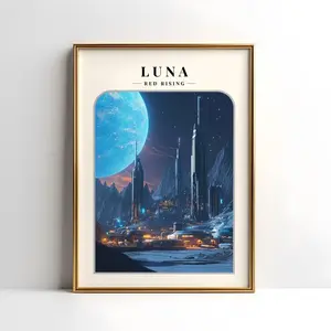 [Sale off up to 50%] [Free ship] [No Frame] Luna Poster | Red Rising | The Institute | Pierce Brown | Darrow