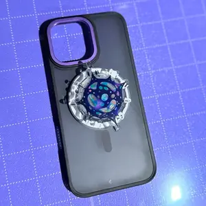 Glorious Evolution Phone Grip | Magnet Phone Holder, Viktor Nation, Corrupted Hex Core Acrylic Phone Grip, HexTech E-Reader Accessories   Magnetic Smartphone Cellphone Mount Stand