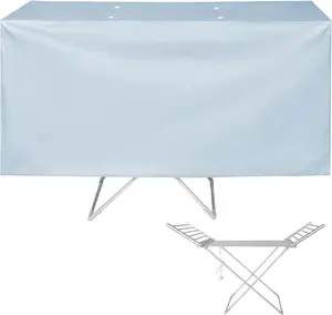 JUSJUBR Heated Clothes Airer Drying Cover, Electric Heated Folding Clothes Dryer Airer Cover, Laundry Dryer Cover Indoor, Drying Rack cover