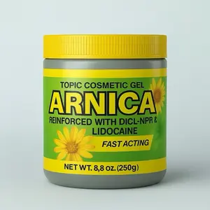LARGE Arnica Gel  with Lidocaine Muscular 250g Rapid Pain Relief and Inflammation Management Full body massage
