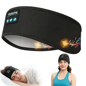 Sleep Headphones Wireless, Bluetooth Sports Headband Headphones with Ultra-Thin HD Stereo Speakers Perfect for Sleeping,Workout,Jogging,Yoga,Insomnia, Air Travel, Meditation (Black)