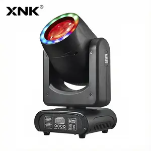 XNK 120W moving head light features ultra-high brightness LED technology with 12 RGB 3-in-1 LED beads, supports 14-channel DMX512 control, and includes a signal cable.  It is suitable for KTVs, bars, clubs, stage performances, and other venues.