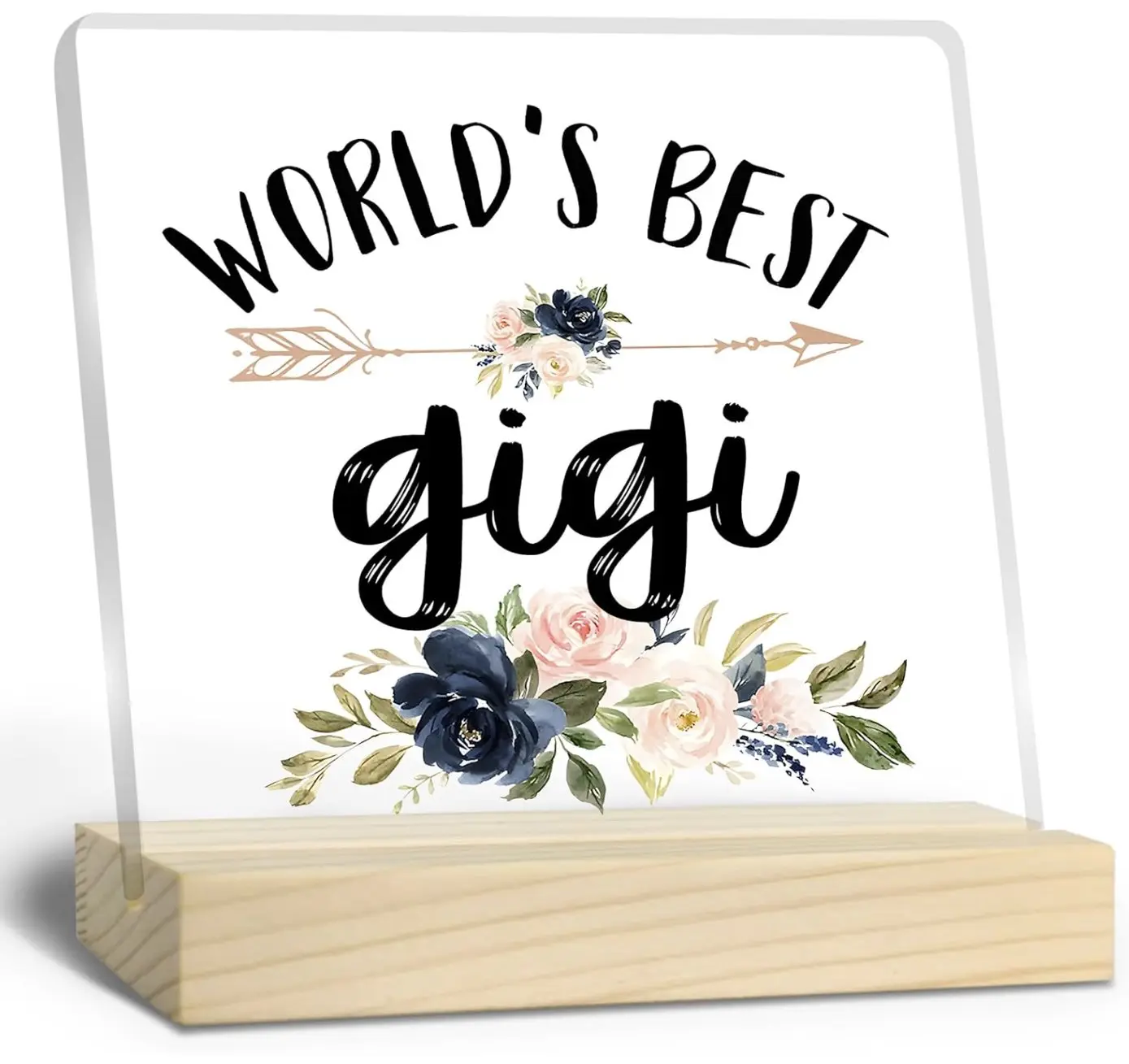 Gigi Definition Acrylic Sign with Wooden Stand, Funny Gigi Gifts for Grandma, Gigi Birthday Gifts, Grandma Gifts from Grandkids, Thanksgiving Christmas Gifts for Gigi