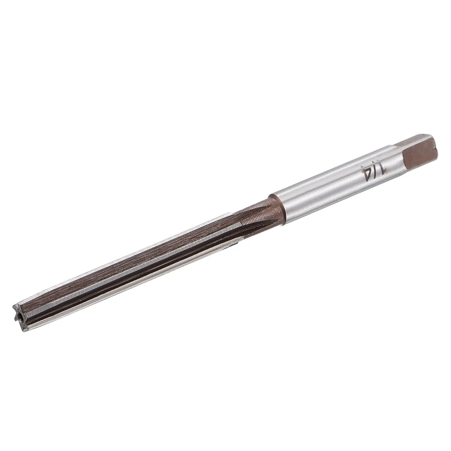 1/4" Hand Reamer H8 Accuracy Alloy Tool Steel 6 Flutes Straight Shank Milling  Tool