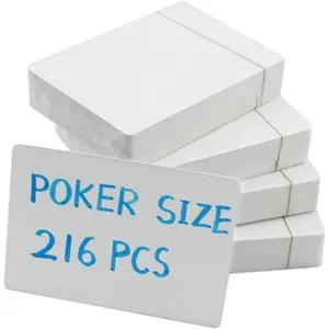 Blank Playing Cards to Write on Poker Size 216PCS Printable Flash Cards for DIY Games High Quality Durable Gloss Finish Rounded Corners 2.5 x 3.5 Inches