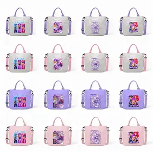 K-Pop Demon 2 Hunter Shoulder Bag – Cute Cartoon Rumi, Mira & Zoey Print Crossbody Tote, Large Capacity Gift Bag