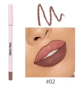 Cali Chic Lipliner Cream Glide Longwear Waterproof Pencil Rich Pigment Semi Matte Vegan Cruelty Free Cosmetic Makeup Shade #02