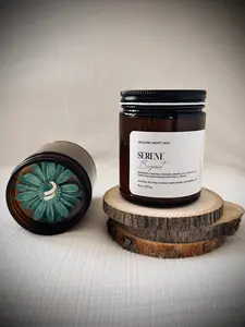 Serene Bergamot Elixir Soy Wax Candle. Decor Fragrance. Small batch candles