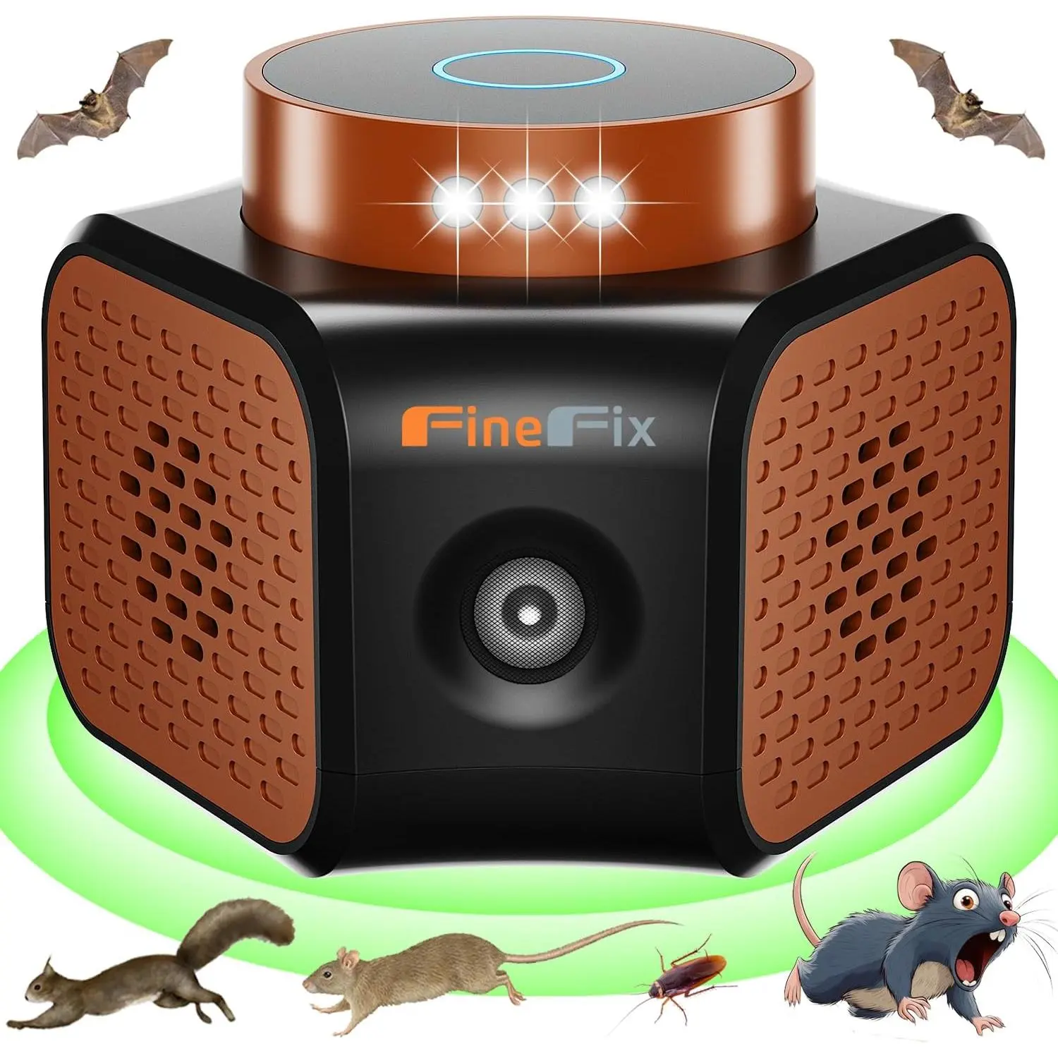 360 Plug in Mouse Deterrent Ultrasonic Pest Repeller 4-Modes Indoor Mouseblocker for House Attic Garage Warehouse RVs repelente ultrasonico de plagas