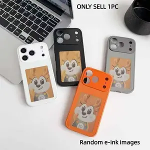 Ink Screen Ai Phone Case, NFC Projection, DIY Artificial Intelligence, Four-Color HD Ink Screen, APP Operation, for iPhone Series Protective Casing