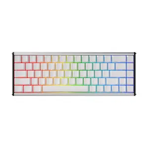 AJAZZ ALUX68 MAX Wired Keyboard, RGB Backlight Keyboard, Ergonomic Design Keyboard for Gaming, Office, Home