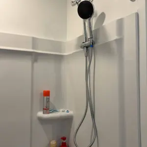 Hibbent Upgraded  10'' Shower Head Combo, High Pressure  Rainfall Showerhead with 5 Spray Modes Handheld, All Metal 3-way Diverter Shower Arm, 59'' Hose and Holder, Height Adjustable Dual Shower Head, Chrome