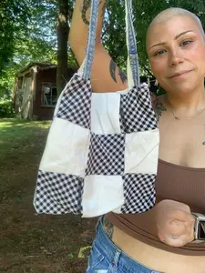Get Checked Bag - Cute Small Casual Design with Gingham Pattern Perfect for Any Occasion
