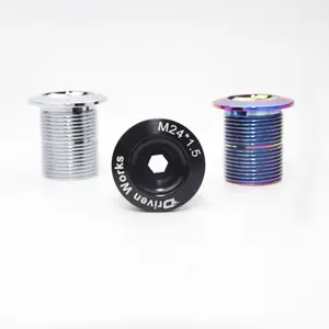 M Driven 24mm/25mm X 1.5 Bmx Front Fork Cap, Bmx Bowl Group Locking Cover, Bmx Front Fork Locking Bolt, BMX Bicycle Accessories