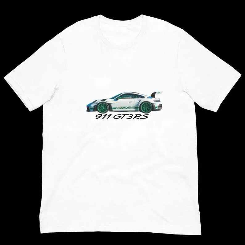 Porsche 911 GT3 RS T-Shirt, Men’s Car Tee, Retro Automotive Top, Classic Car Enthusiast Apparel