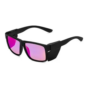 BINGKING Designer Impact-Resistant Polarized Safety Sunglasses | UV400 Protection, Anti-Glare Lenses for Active Outdoor Work & Sports, ANSI Z87+, CSA Z94.3, Shatter Resistant, Bold Style