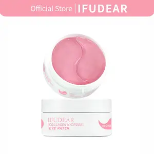 Ifudear Collagen Hydrogel Eye Patches 60pcs, Quick Swelling Relief, Niacinamide & Caffeine, Morning Fitness & Daily Care