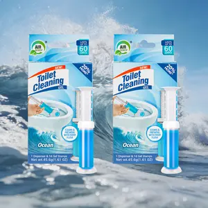 AIR FUSION Bathroom Odor Control Toilet Gel Stamps 1.61 Oz Dispenser Freshens with Every Flush 2 Pack Flower-Shaped Gel for Long-Lasting Freshness