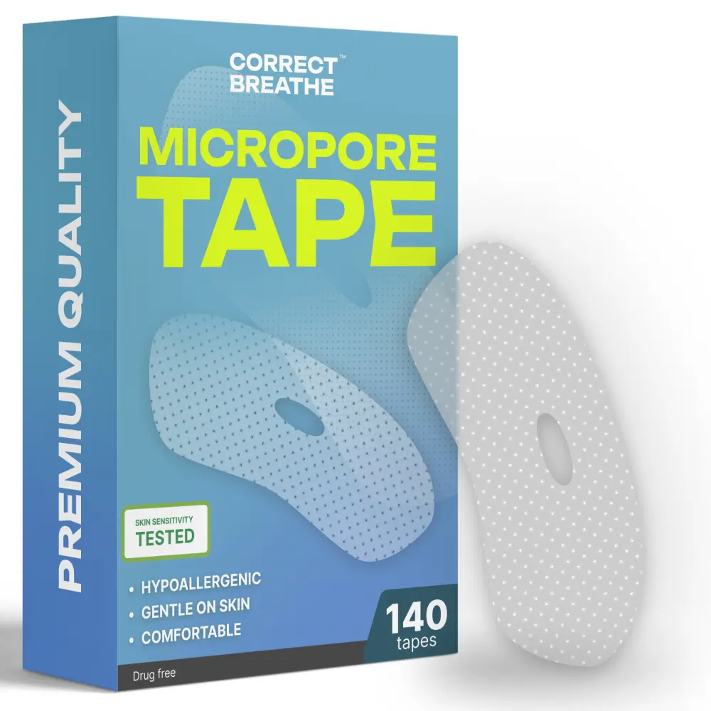 CorBreev Mouth tape (140 Pack) - Skin-Friendly, Hypoallergenic, Easy to Apply & Remove, Reduce Snoring CorBreev Mouth tape (140 Pack) - Skin-Friendly, Hypoallergenic, Easy to Apply & Remove, Reduce Snoring
