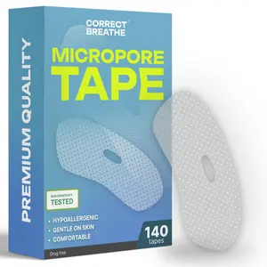 CorBreev Mouth tape (140 Pack) - Skin-Friendly, Hypoallergenic, Easy to Apply & Remove, Reduce Snoring