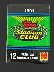 1991 Topps Stadium Club Football Unopened Pack