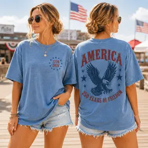 Comfort Colors America Eagle Shirt, 250th Anniversary Tee, Patriotic Western Shirt, 250 Years of Freedom T-Shirt, Fourth of July Shirt