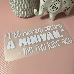Minivan car decal
