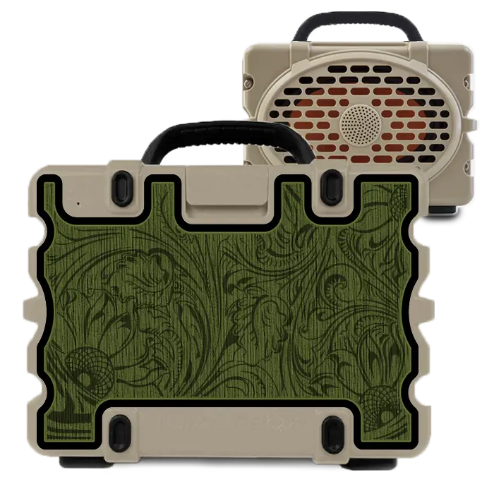 Olive Green on Black