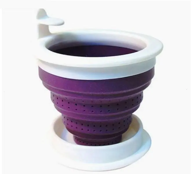 Silicone Tea Infuser with Lid, Purple Tea-Making Tool for Kitchen and Beverage Prep