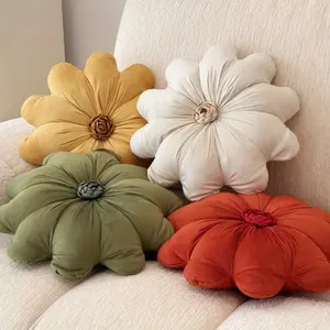 [Floral Love Cushion Pillow] Soft Machine-Washable Floral Love & Marriage Theme Cushion Pillow |   Classic Multicolor Solid Color Bed Sofa Chair Pile for Home Decor - All-Season Use, Wedding Anniversary Gift (Bedside, Couch)