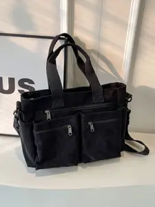 Fashion Multi-Pocket Design Women's Handbag, Lightweight Tote Bag, Large Capacity Portable Shoulder Bag, Side Pocket Mommy Bag, Crossbody Bag