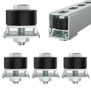 Trolley Roller Wheels Limit Trolley Assembly Positioning for Unistrut Strut  with 1-5/8" Wide and  1-5/8" or Taller Strut  Pack of 4