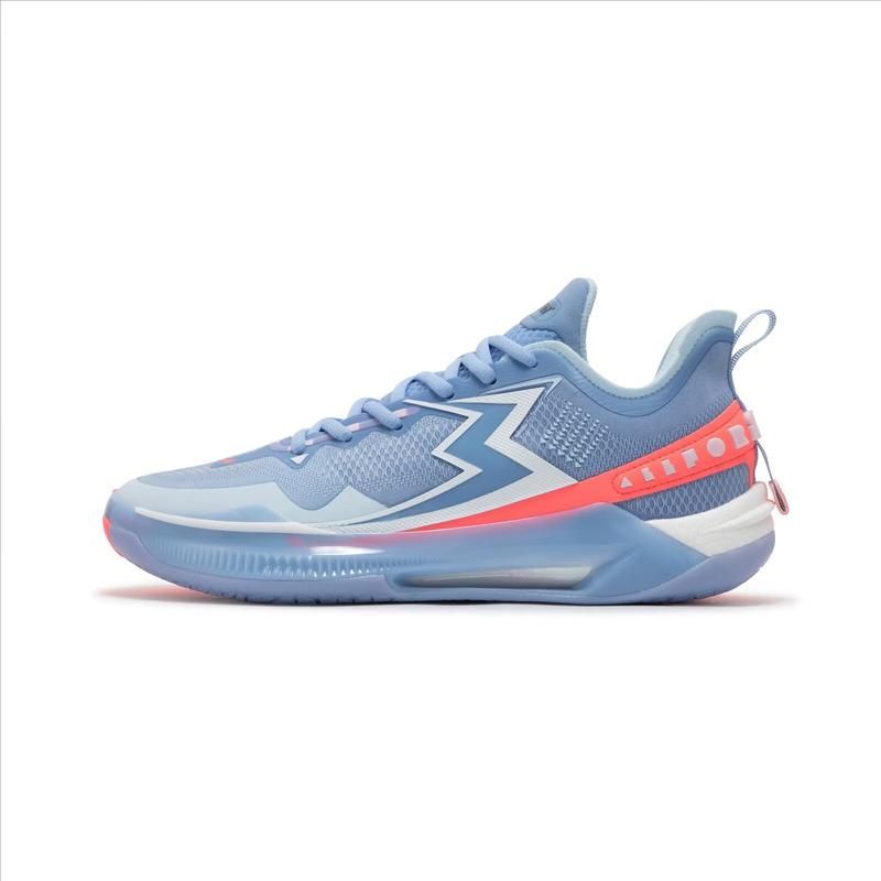 361° Big3 5.0 Quick PRO Basketball Shoes for Men Blue Synthetics Qu!kCQTECH Midsole Qu!kBONE Carbon-Fiber Plate Breathable Outdoor Sneakers