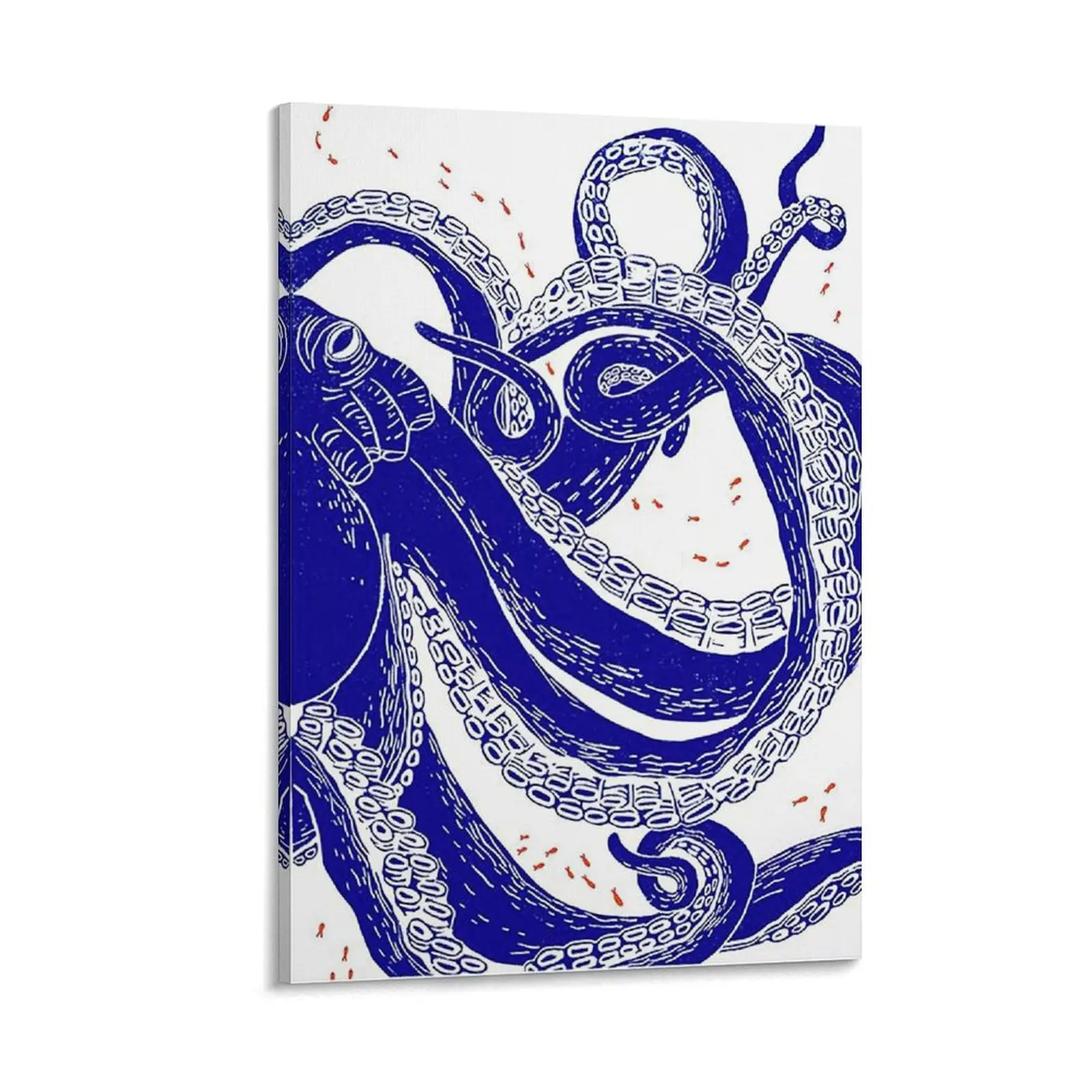 This Blue Marin Poster, Filled with Colorful Fish, Makes for A Stunning Addition to Any Room. Canvas Poster Bedroom Decor Sports Landscape Office Room Decor Gift Frames Ornaments