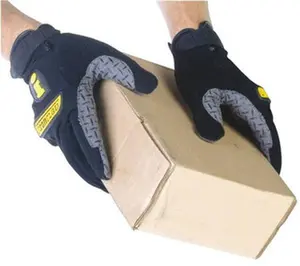 Ironclad Size XL (11) DiamondClad/Amara/Spandex/Terry/Silicon Anti-Vibration/Impact Protection Work Gloves For General Purpose, Uncoated, Hook & Loop Cuff, Full Fingered, Black, Paired BHG-05-XL