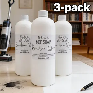 3-pack R&W Co. Highly Scented mop soap (Concentrated Formula)Multi-Surface Concentrated Cleaning Solution DeodorizingFloor CleanerMop Soap for Floor Cleaning Multi-SurfaceBathroom Kitchen Cleaner All-Purpose Floor Mopping Soap