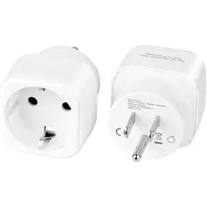 2 Pack European to  Plug Adapter,   to  Adapters, Travel from EU to  Outlets, Pin Converter   Spanish to   Mexico, Type B